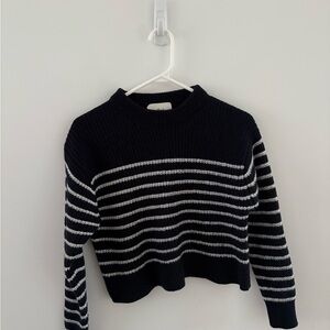 Aritzia Wilfred Striped Knit Sweater